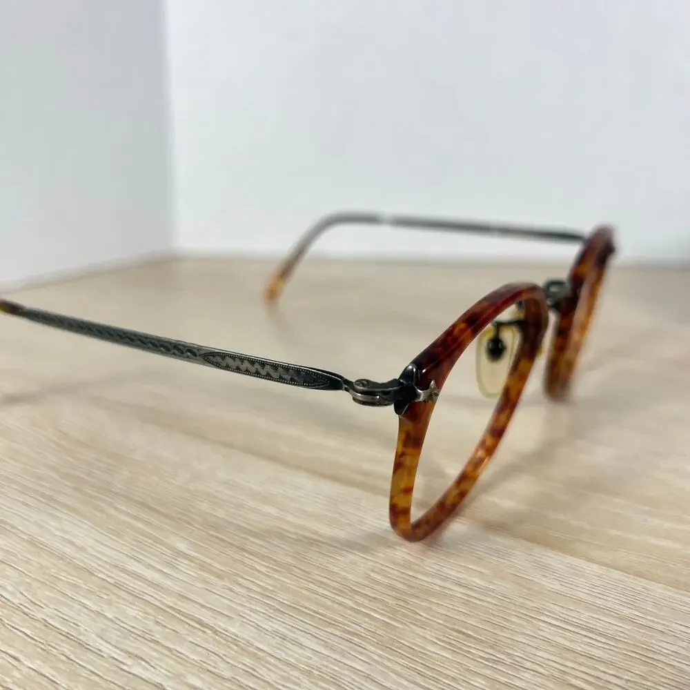 Vintage RARE! Oliver Peoples 506 CLB AG Optec Japan Sunglasses Frames Only Brown